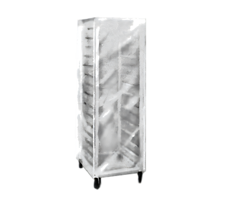 Product image #1 for Panco White Vinyl Full-Height Rack Cover with Clear Window and Dual Zippers, 24 x 30 x 69 Inches