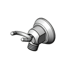 Thumbnail image #1 for T&S Brass B-0104-A Wall Hook, 3/8" NPT Male Outlet, 3/8" NPT Female Inlet
