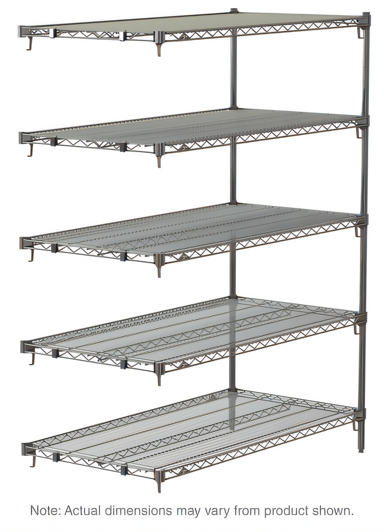 Product image #1 for Metro Super Erecta Super Adjustable 5-Shelf Chrome Plated Add-On Wire Shelving Unit