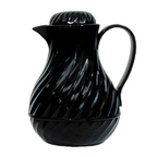 Thumbnail image #1 for Admiral Craft Equipment Corp. SP-64BK 64 oz. Black Insulated Beverage Server with Stainless Steel Interior Case of 6