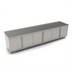 Thumbnail image #1 for John Boos 144 Inch x 30 Inch Enclosed Work Table with Cabinet Base, 16 Gauge Stainless Steel Top, 3 Hinged Doors, 1-1/2 Inch Rear Riser