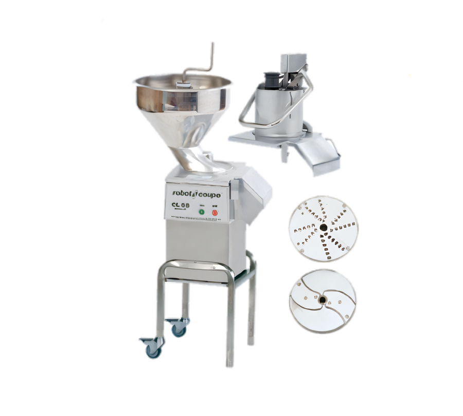 Product image #1 for Robot Coupe CL55 Dual Feed Head Commercial Vegetable Prep Machine with Mobile Stand, 2.5 HP, 120V, No Discs