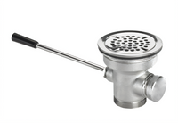 Krowne Lever Waste Drain for 3-1/2 Inch Sink Opening, 2 Inch NPS Outlet