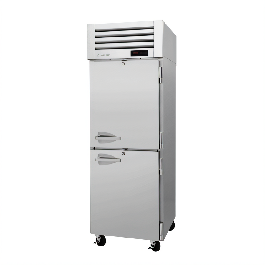 Product image #1 for Turbo Air PRO Series Reach-In Heated Holding Cabinet, 25 Cu. Ft., 2 Half Solid Hinged Doors, Stainless Steel