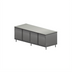 Thumbnail image #1 for BK Resources Stainless Steel Dual-Access Chef Table with Locking Hinged Doors, 84 x 30 Inch