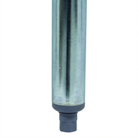 Advance Tabco Set of 4 Galvanized Equipment Legs with Plastic Adjustable Bullet Feet, 34-1/2 Inch High