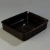 Thumbnail image #1 for DeliWare Rectangular Deli Crock, 10 lb, 12.5 x 10.25 Inch, Black Polypropylene