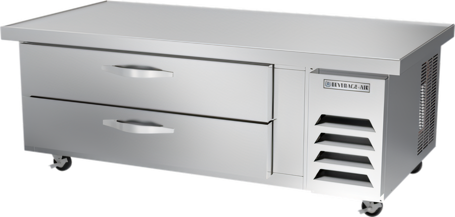 Product image #1 for Beverage-Air WTFCS60HC-64 64-Inch Two-Drawer Extended-Top Chef Base Freezer