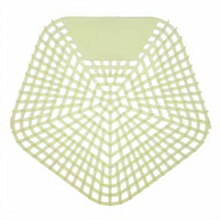 Mint-Scented Wave Double-Sided Urinal Screen with Deodorizer and Splash Elimination