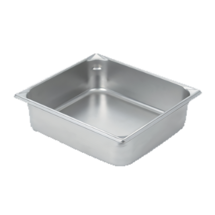 Product image #1 for Vollrath Super Pan V 2/3 Size Solid Hotel Pan, 4 Inch Deep, 9.3 Qt, 22-Gauge Stainless Steel