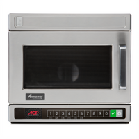 Amana Commercial HDC18Y2 Heavy Volume Countertop Microwave Oven, 1800W, 0.6 Cu. Ft., Bottom Controls, 208/240V