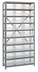 Thumbnail image #1 for Quantum Heavy-Duty Freestanding Wire Shelving Unit with 13 Shelves and 27 Clear Bins, 36 x 18 x 75 Inches