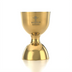 Thumbnail image #1 for Barfly Straight Rim Jigger, 25 & 50 ml, One-Piece 18/8 Stainless Steel, Gold Plated Finish