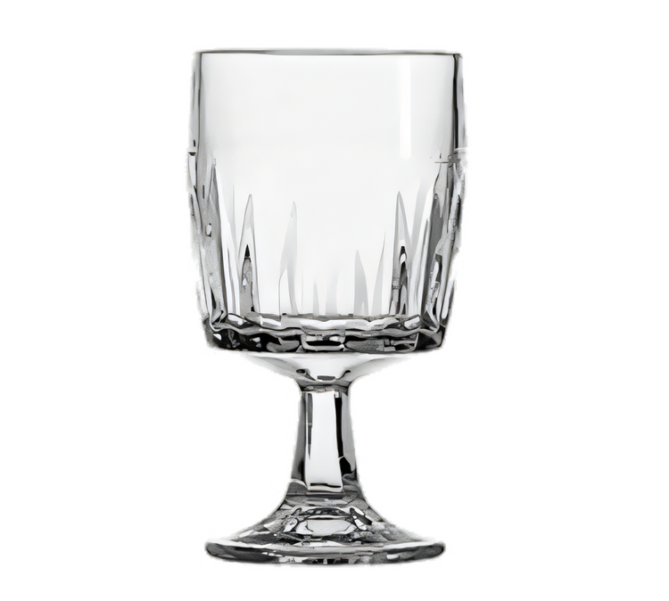 Product image #1 for Anchor Hocking Breckenridge 10.5 oz Clear Rim-Tempered Faceted Goblet Glass