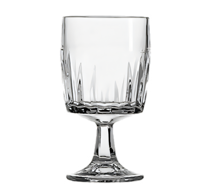 Product image #1 for Anchor Hocking Breckenridge 10.5 oz Clear Rim-Tempered Faceted Goblet Glass