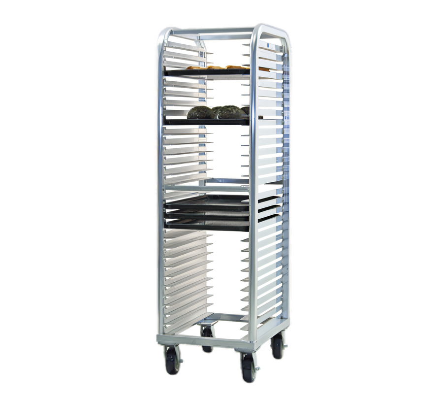 Product image #1 for New Age Lifetime Series Heavy-Duty Aluminum End-Loading Bun Pan Rack, 30-Pan Capacity