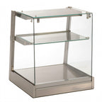 Thumbnail image #1 for Antunes DCH-500-9500720 Countertop Heated Display Cabinet, Two-Tier, Open-Back, Straight Glass Front, 23 3/4-Inch Wide