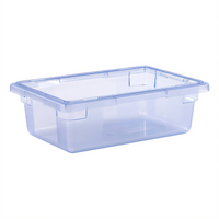 StorPlus Color-Coded Polycarbonate Food Storage Box, 3.5 Gallon, 18 x 12 x 6 Inches, Transparent Blue