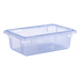 Thumbnail image #1 for StorPlus Color-Coded Polycarbonate Food Storage Box, 3.5 Gallon, 18 x 12 x 6 Inches, Transparent Blue