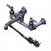 Thumbnail image #1 for T&S Brass Service Sink Faucet, Adjustable 8-Inch Centers, Wall-Mounted, Rigid Spout, Vacuum Breaker Hook, Rough Chrome-Plated Finish