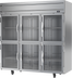 Thumbnail image #1 for Beverage-Air Horizon Series 3-Section Top-Mount Self-Contained Half-Glass Reach-In Refrigerator, 71.52 Cu. Ft.