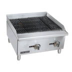 Thumbnail image #1 for Admiral Craft Equipment Corp. Black Diamond BDECTC-24/NG 24-Inch Countertop Radiant Gas Charbroiler, Natural Gas, 60,000 BTU