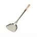 Thumbnail image #1 for Town Equipment Medium No. 2 Machine-Made Stainless Steel Wok Shovel with Wood Handle, 18-1/4 Inch, Dozen Pack