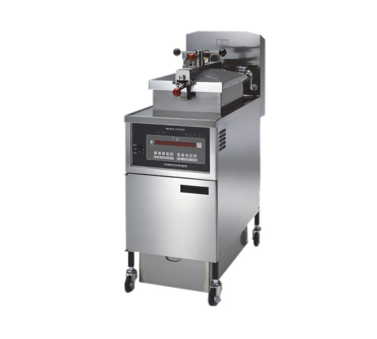 Product image #1 for Henny Penny PFG-600 4-Head Natural Gas Pressure Fryer with Built-In Filtration and Computron 1000 Control