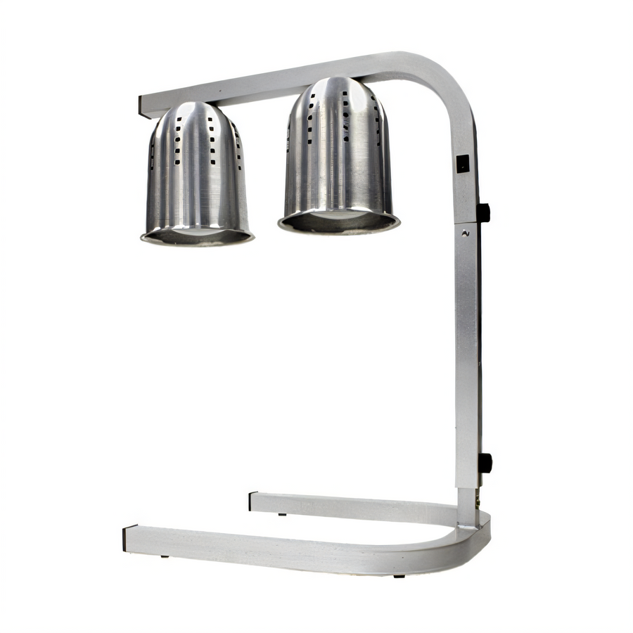 Product image #1 for Winco Professional Freestanding Electric Dual-Bulb Heat Lamp with 4 Adjustable Heights