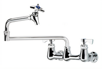 Krowne Royal Series Wall-Mount Pot Filler Faucet, 8-Inch Centers, 18-Inch Double-Jointed Spout