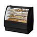 Thumbnail image #1 for True Full-Service Curved Glass Dry Pastry Display Case, 48-1/4 Inches Wide, White Exterior/Interior