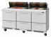 Thumbnail image #1 for Turbo Air PRO Series 72-5/8-Inch Three-Section Mega Top Sandwich/Salad Prep Table with 6 Drawers