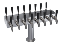 Krowne Double-Sided T-Head Glycol-Cooled Beer Tower, 16 Faucets, 24-Inch Overall Length