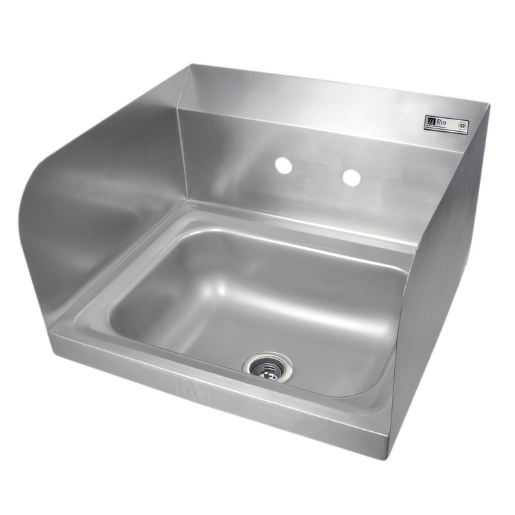Product image #1 for John Boos Pro-Bowl Wall-Mount Stainless Steel Hand Sink, 14" x 10" x 5" Bowl, 8" Faucet Centers