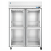 Thumbnail image #1 for Steelheart Two-Section Reach-In Freezer with 4 Half-Hinged Glass Doors, 50.37 Cu. Ft., Top-Mounted Self-Contained Refrigeration