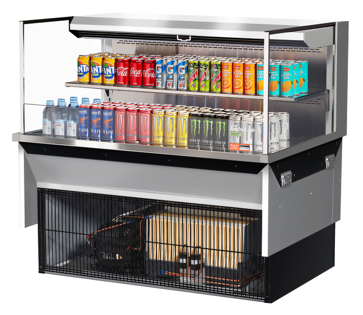 Product image #2 for Turbo Air 48-Inch Low-Profile Drop-In Horizontal Open Refrigerated Display Case