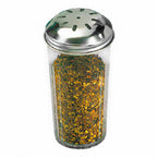 Thumbnail image #1 for American Metalcraft 3317 12 oz Clear SAN Plastic Spice Shaker with Stainless Steel Slotted Top Case of 72