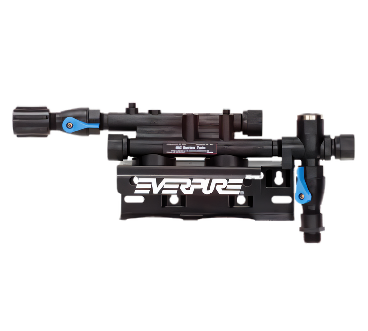 Product image #1 for Everpure Twin Series Water Filtration System Filter Head Assembly with Mounting Bracket and Shut-Off Valve