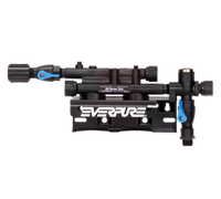 Everpure Twin Series Water Filtration System Filter Head Assembly with Mounting Bracket and Shut-Off Valve