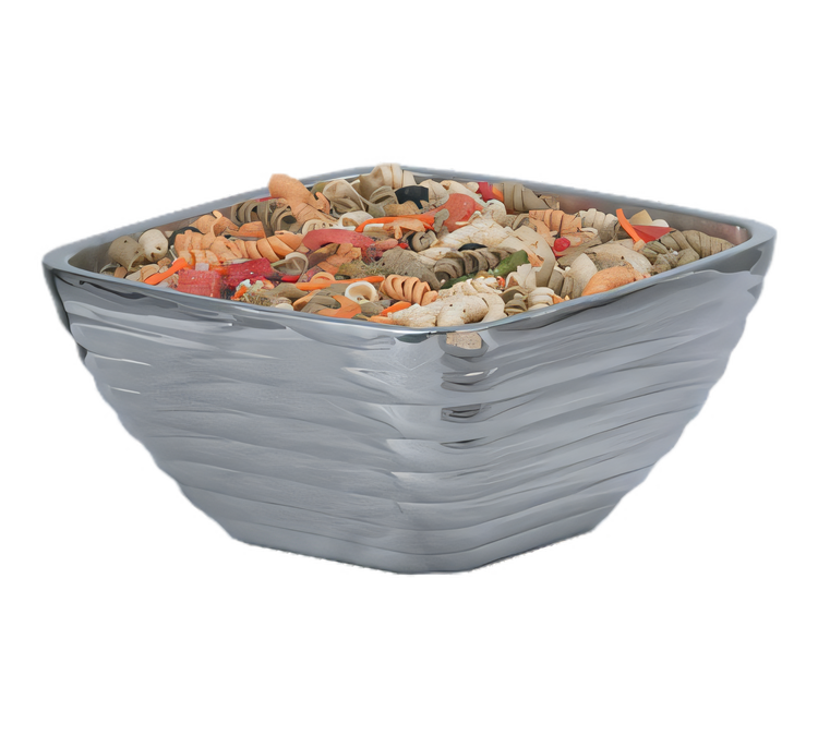 Product image #1 for Vollrath Square Beehive Double-Wall Insulated Stainless Steel Serving Bowl, 5.2 Quart