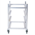 Thumbnail image #1 for Channel Manufacturing GRR-83 Aluminum Glass Rack Dolly for 20 x 20 Inch Racks, 4-Rack Capacity