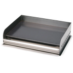 Thumbnail image #1 for Crown Verity Accessories CV-PGRID-30 Removable Griddle Plate, 30"W, 5/16" Cold-Rolled Steel, Stainless Splash Guards and Grease Tray