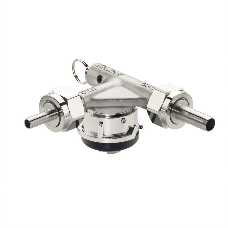 Product image #1 for Krowne Mastertap Low Profile Stainless Steel S-System European Keg Coupler