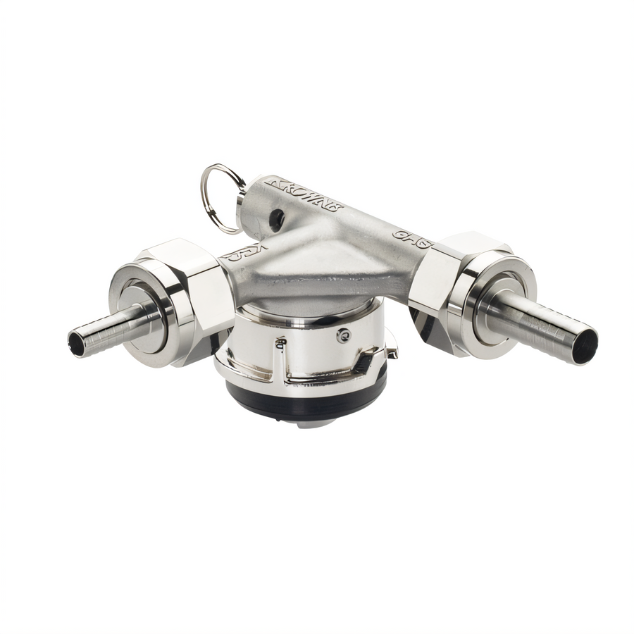 Product image #1 for Krowne Mastertap Low Profile Stainless Steel S-System European Keg Coupler