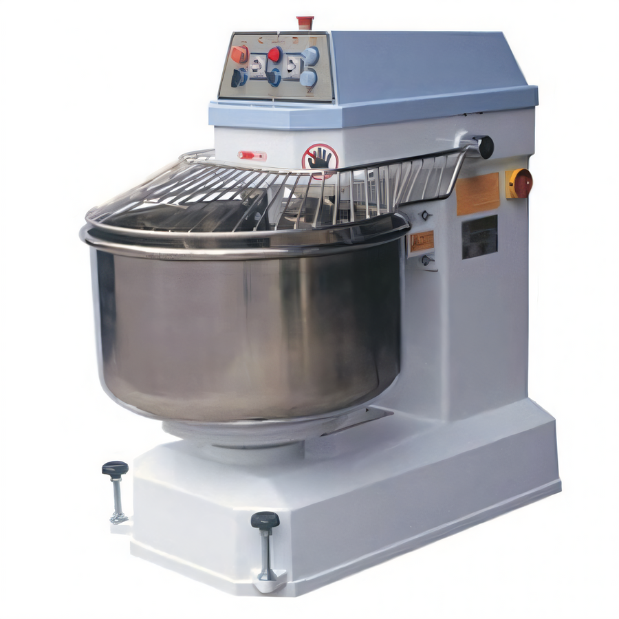 Product image #1 for BakeMax BMSM320 705 lb 2-Speed Floor Model Fixed Bowl Spiral Dough Mixer