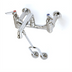 Thumbnail image #1 for T&S Brass 8-Inch Wall Support Service Sink Faucet with Plain End Spout and Wall Brace