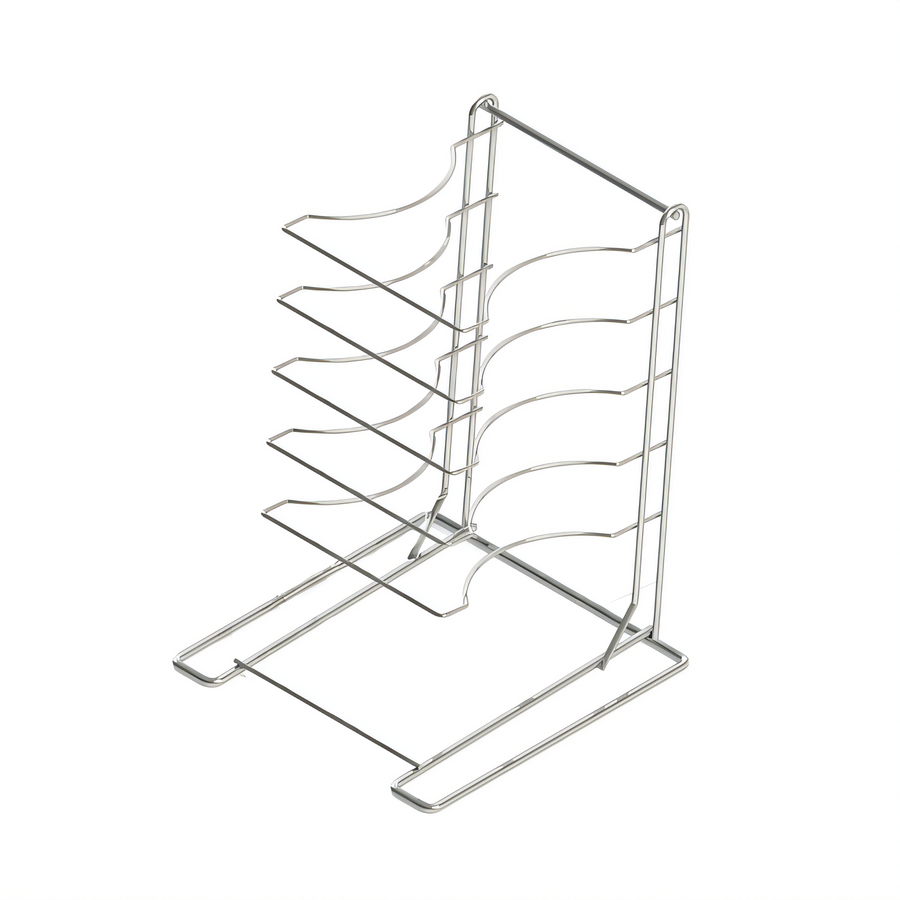 Product image #1 for Proluxe 5-Pan Chrome-Plated Steel Pizza Pan Rack, 16-Inch Capacity