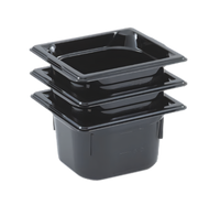 Vollrath Super Pan 1/6 GN 4-Inch Deep High-Temp Black Resin Food Pan