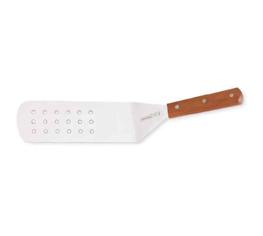 Product image #1 for Mundial 8 x 3-Inch Perforated Stainless Steel Turner with Wood Handle