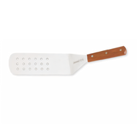 Mundial 8 x 3-Inch Perforated Stainless Steel Turner with Wood Handle